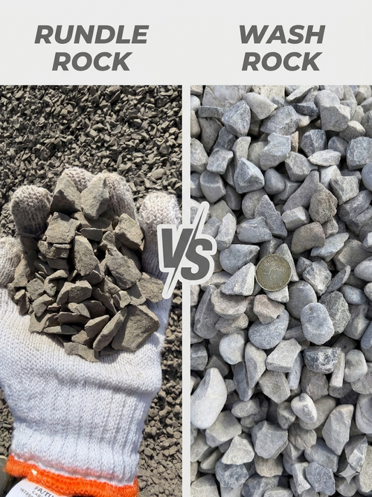 Rundle Rock vs Wash Rock Calgary — decorative landscaping stone comparison