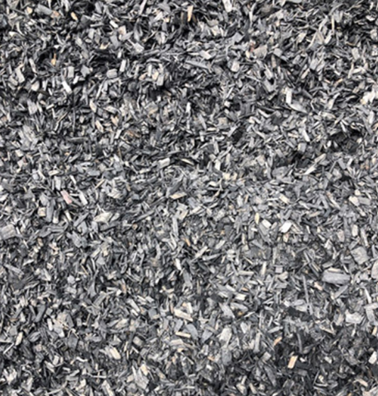 Bulk Black mulch and wood chips Calgary — organic garden mulch delivery New Standard