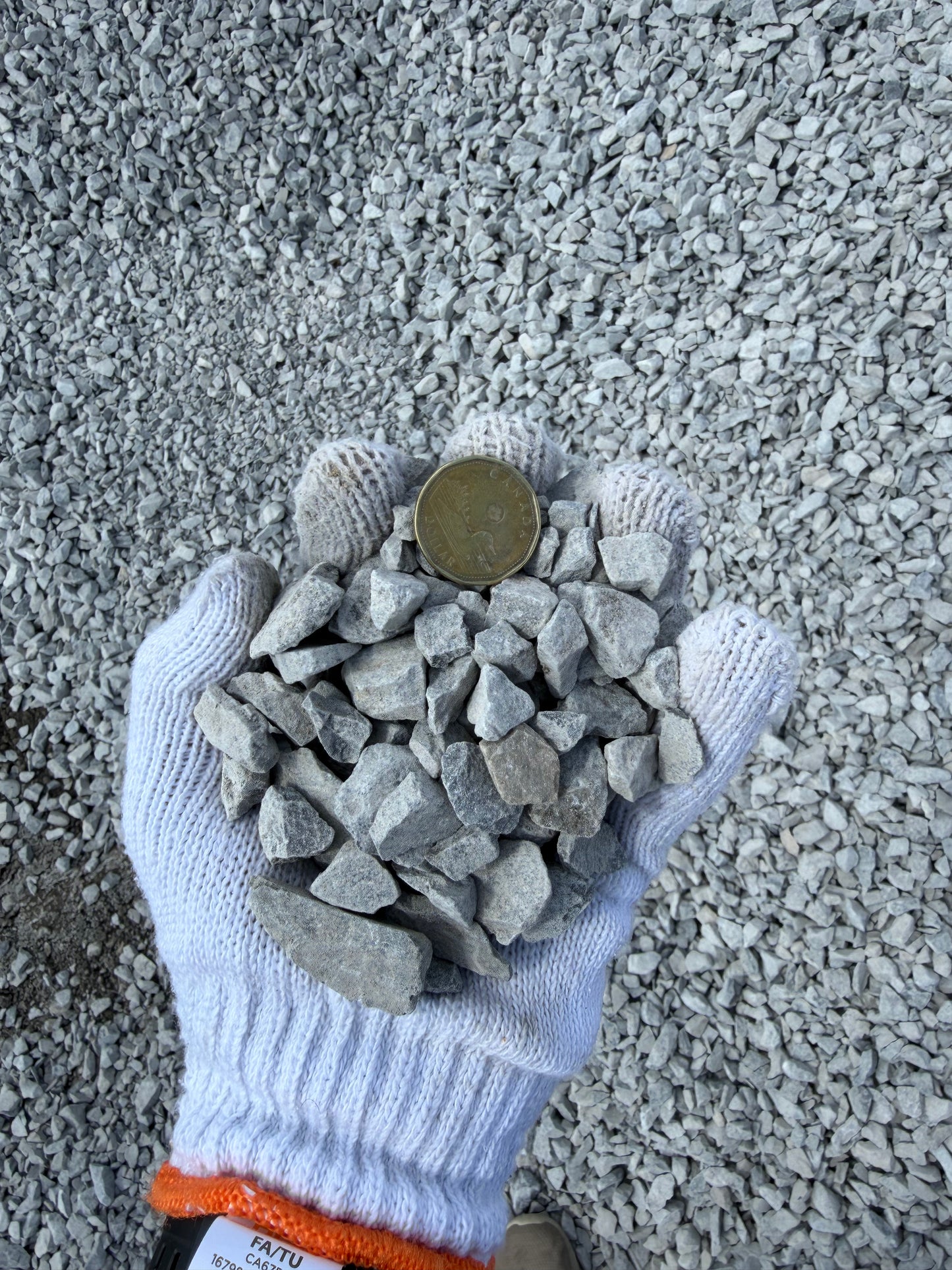 20mm limestone driveway pathway Calgary — bulk angular rock delivery New Standard
