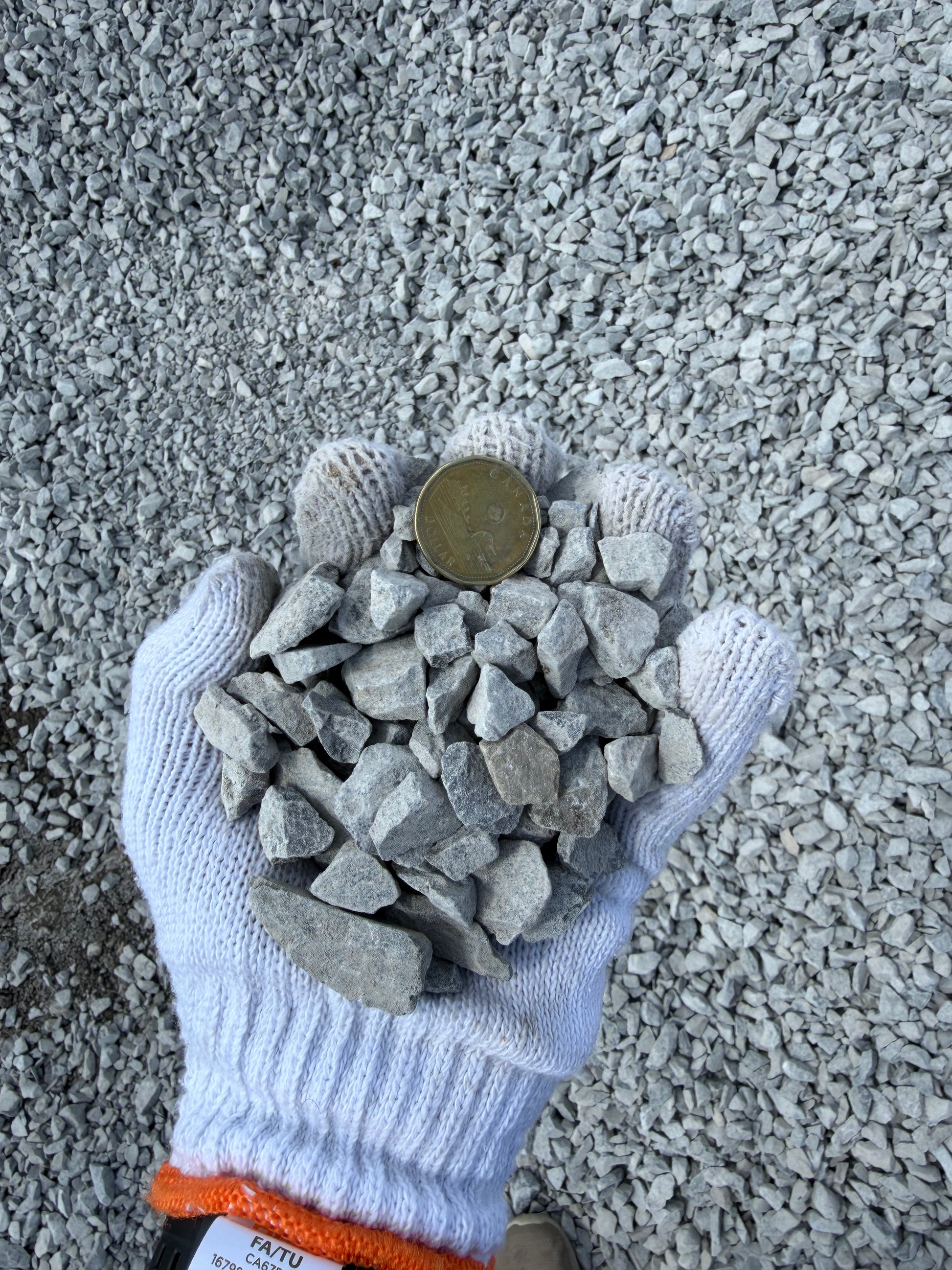 20mm limestone driveway pathway Calgary — bulk angular rock delivery New Standard